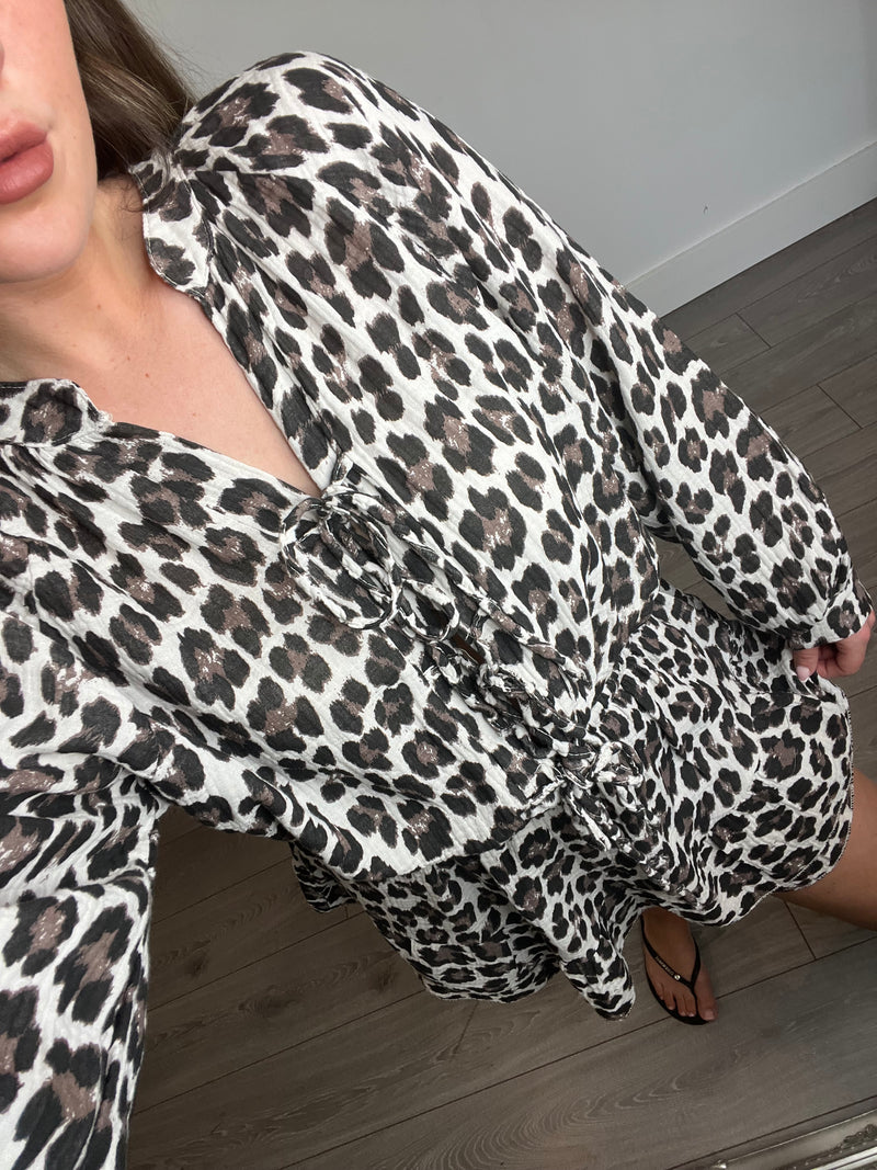 Leopard Print Playsuit